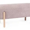 Bizzotto Panche>PANCA EFFETTO BOUCLE' ROSA ANTICO - DAYLA