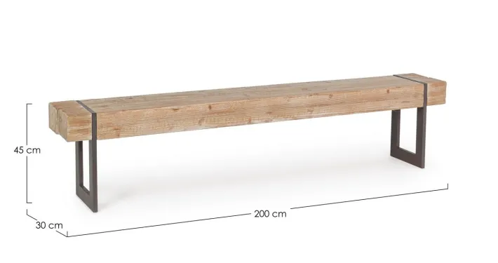 Bizzotto Panche>PANCA IN LEGNO - GARRETT