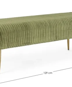 Bizzotto Panchette>PANCA IN VELLUTO OLIVE - SELENA