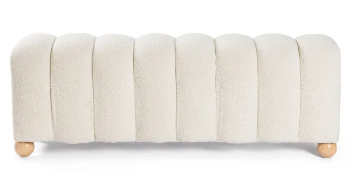Bizzotto Panchette>PANCA 2P ZORA BIANCO BOUCLE'