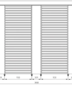 Bizzotto Pergole E Gazebo>PANNELLO VERTICALE PERGOLA OCEAN BIANCO