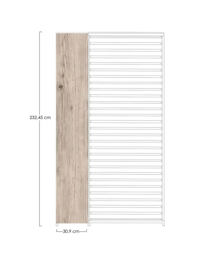 Bizzotto Pergole E Gazebo>PANNELLO VERTICALE PERGOLA OCEAN RUSTIC