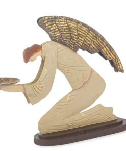 Bizzotto Vasi E Portacandele Natalizi>P.CANDELA CASSIEL ANGELO CREMA H27,94