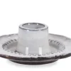 Bizzotto Portacandele>P.CANDELA HIKARI ANTIQUE WHITE D9