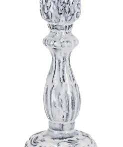 Bizzotto Portacandele>P.CANDELA HIKARI 1FUOCO ANTIQUE WHIT H15