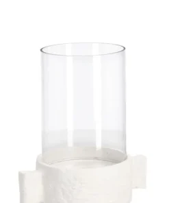 Bizzotto Portacandele>P.CANDELA HISAR BIANCO H19,2
