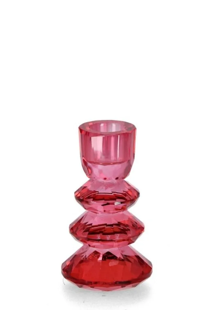 Bizzotto Vasi E Portacandele Natalizi>P.CANDELA 1P ELDRID VT ROSSO D6X11H
