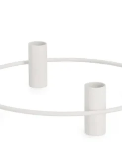 Bizzotto Portacandele>P.CANDELA 4P HISAR TO BIANCO D25