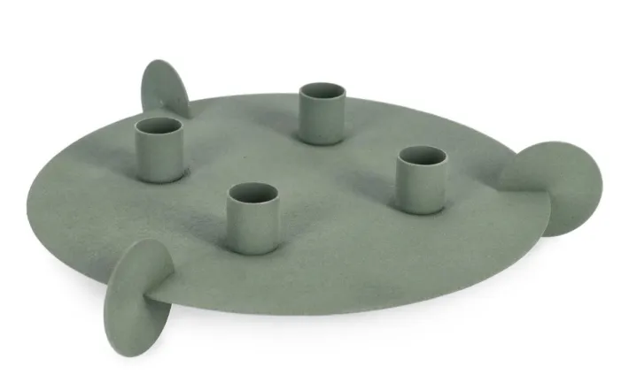 Bizzotto Portacandele>P.CANDELA RIDHI 4P VERDE D28