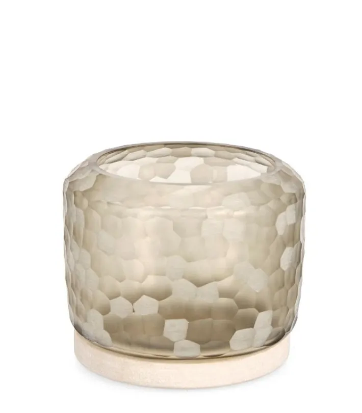 Bizzotto Portacandele>P.CANDELA SAMPUR VT BEIGE C-BASE H19