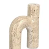 Bizzotto Portacandele>P.CANDELA TIKAR MARMO BEIGE