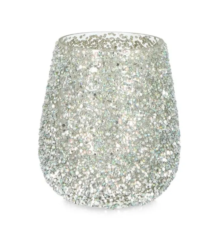 Bizzotto Vasi E Portacandele Natalizi>P.CANDELA VT BRILLANT ARGENTO D13,5X15H