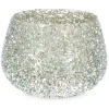 Bizzotto Vasi E Portacandele Natalizi>P.CANDELA VT BRILLANT ARGENTO D16,5X12H