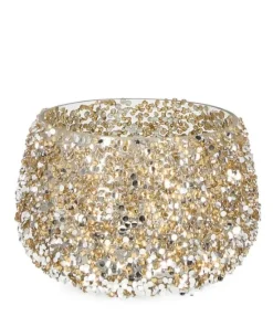 Bizzotto Vasi E Portacandele Natalizi>P.CANDELA VT BRILLANT ORO D12X8,5H