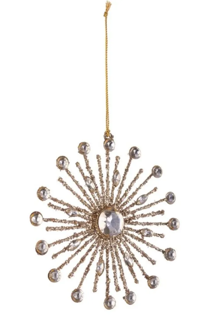 Bizzotto Pendagli>PENDAGLIO BEAD FIOCCO NEVE 16P ORO 15X15