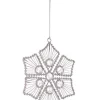 Bizzotto Pendagli>PENDAGLIO BEAD FIOCCO NEVE 6P ARG 14X14
