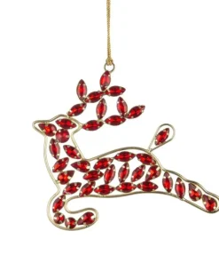 Bizzotto Pendagli>PENDAGLIO KAYLEN RENNA ROSSO 12X14