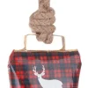 Bizzotto Pendagli>PENDAGLIO WENDI CAMPANA TARTAN RENNA BIA