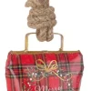 Bizzotto Pendagli>PENDAGLIO WENDI CAMPANA TARTAN MERRYXMAS