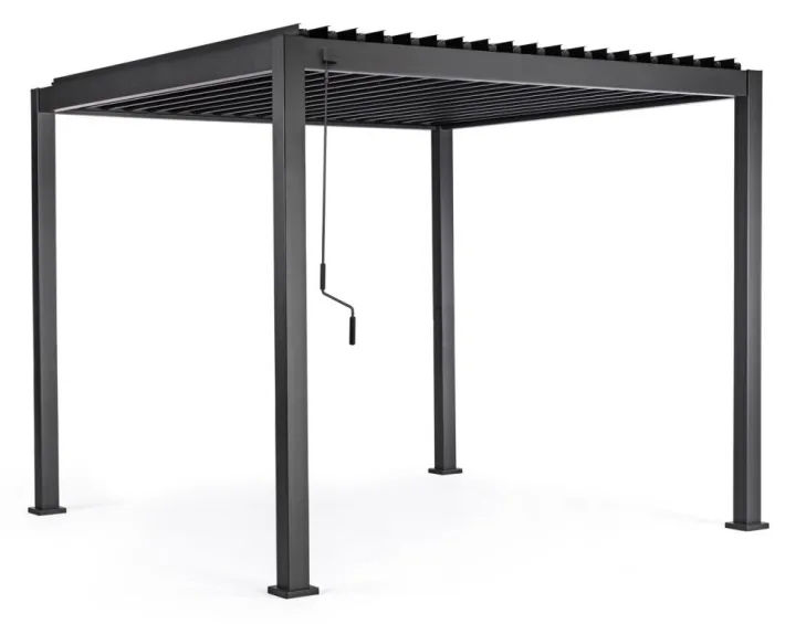 Bizzotto Pergole E Gazebo>PERGOLA OCEAN 3X3 ANTRACITE