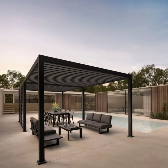 Bizzotto Pergole E Gazebo>PERGOLA OCEAN 3.6X7.2 ANTRACITE