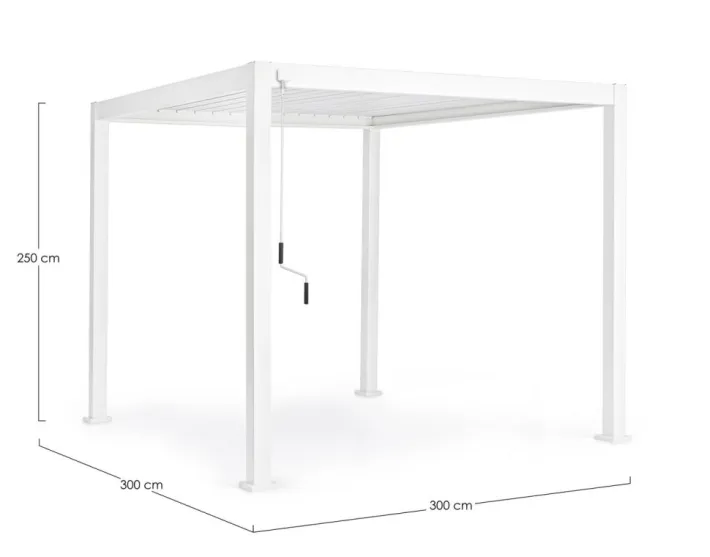 Bizzotto Pergole E Gazebo>PERGOLA OCEAN 3X3 BIANCO