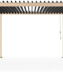 Bizzotto Pergole E Gazebo>PERGOLA OCEAN 3.6X3.6 NATURAL-ANTRACITE