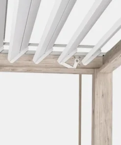 Bizzotto Pergole E Gazebo>PERGOLA OCEAN 3.6X3.6 RUSTIC-BIANCO