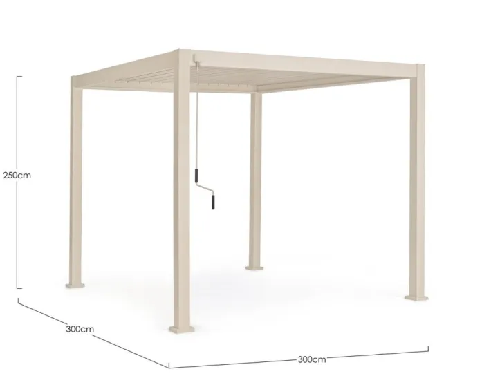 Bizzotto Pergole E Gazebo>PERGOLA OCEAN 3X3 SETA