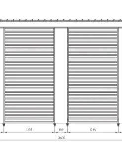 Bizzotto Pergole E Gazebo>PERGOLA OCEAN 3.6X7.2 SETA
