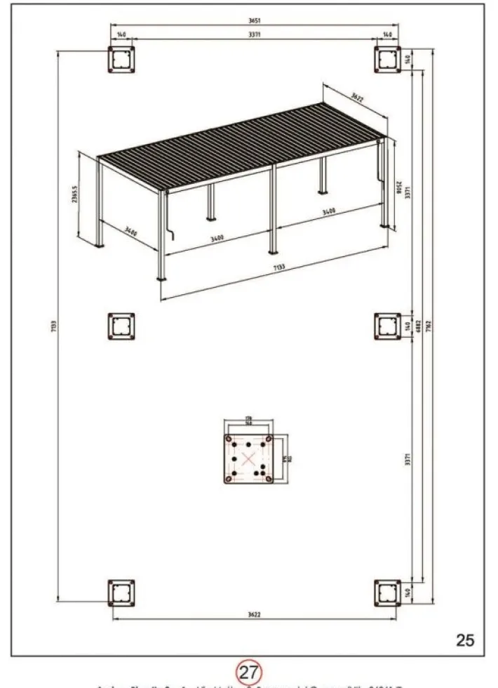 Bizzotto Pergole E Gazebo>PERGOLA OCEAN 3.6X7.2 SETA