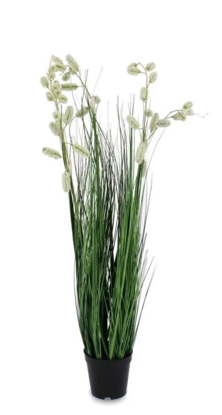 Bizzotto Piante Artificiali>PIANTA GREVILLEA BIANCO C-VASO X5F H100