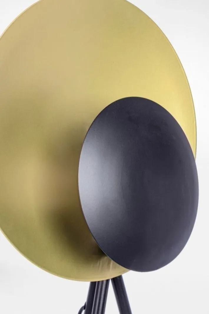 Bizzotto Piantane>PIANTANA DESIGN TREPPIEDE NERO-ORO H156