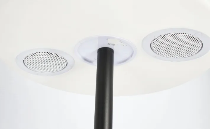 Bizzotto Illuminazione>PIANTANA SOLAR LED SPEAKER PE NERO H150
