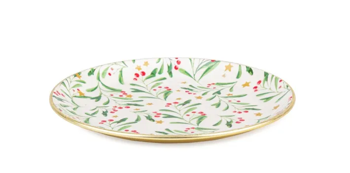 Bizzotto Decorazione Tavola>PIATTO DECOR SYLVAN TO AGRIFOGLIO D20,5