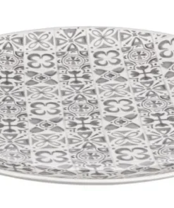 Bizzotto Coprivasi>PIATTO DECORATIVO ARES CR GRIGIO
