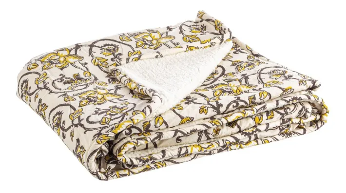 Bizzotto Coperte>PLAID CALAIS AVORIO C-FIORE 130X180