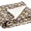 Bizzotto Coperte>PLAID CALAIS NERO C-TULIPANO 130X180