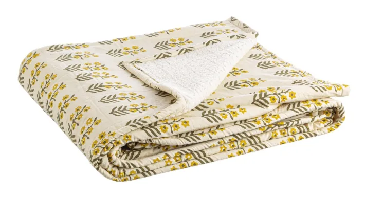 Bizzotto Coperte>PLAID REIMS AVORIO C-FIORE 130X180