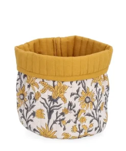 Bizzotto Accessori In Tessuto>P.OGGETTI GABRIELLE GIALLO D17X18H
