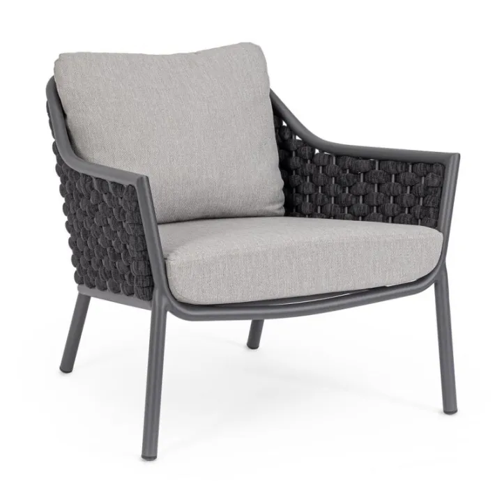 Bizzotto Poltrone>POLTRONA ANTRACITE QS22/GRAPHITE - EVERLY