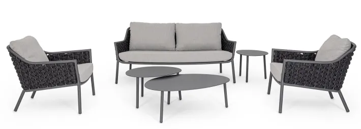 Bizzotto Poltrone>POLTRONA ANTRACITE QS22/GRAPHITE - EVERLY