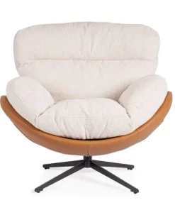Bizzotto Poltrone E Chaise Longue>POLTRONA ADINDA GHIACCIO/CUOIO
