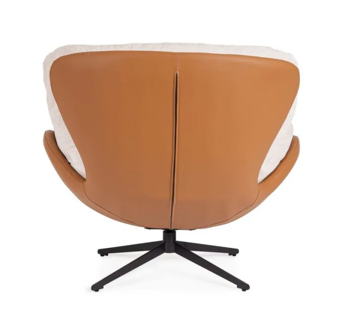 Bizzotto Poltrone E Chaise Longue>POLTRONA ADINDA GHIACCIO/CUOIO