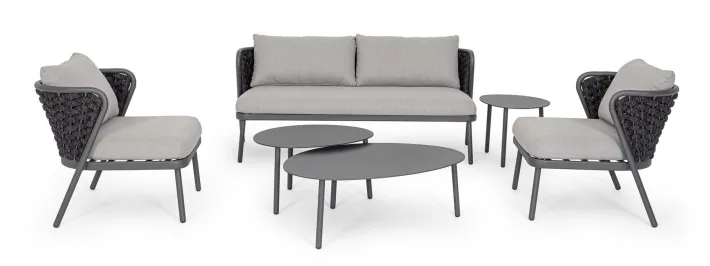 Bizzotto Poltrone>POLTRONA ANTRACITE QS22/GRAPHITE - HARLOW
