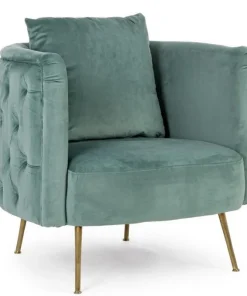 Bizzotto Poltrone E Chaise Longue>POLTRONA BLU TURCHESE - TENBURY