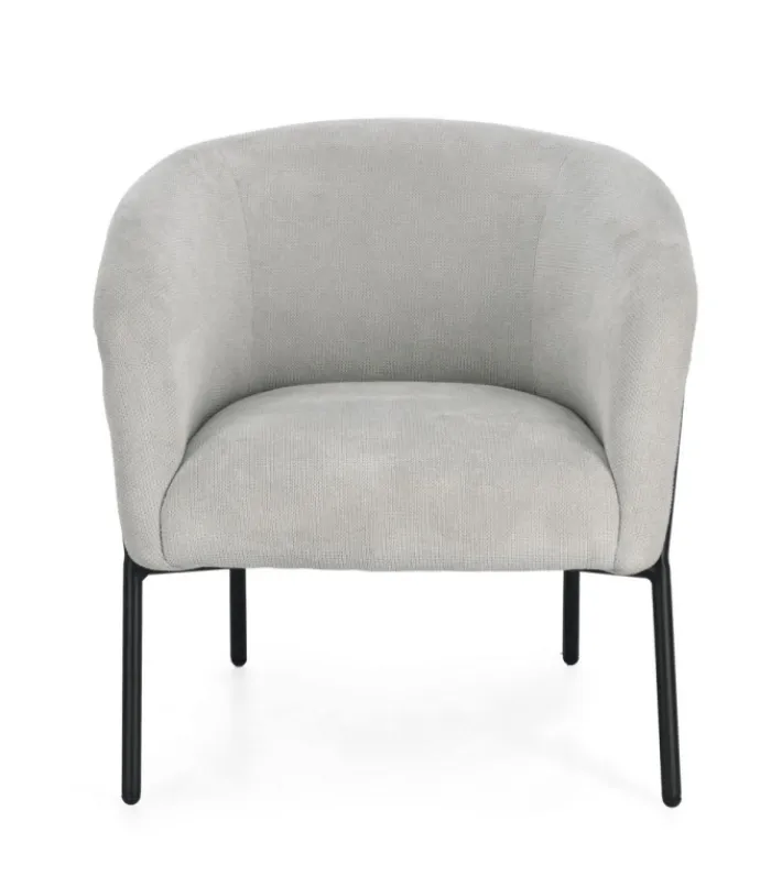 Bizzotto Poltrone E Chaise Longue>POLTRONA CAMILA GRIGIO CHIARO