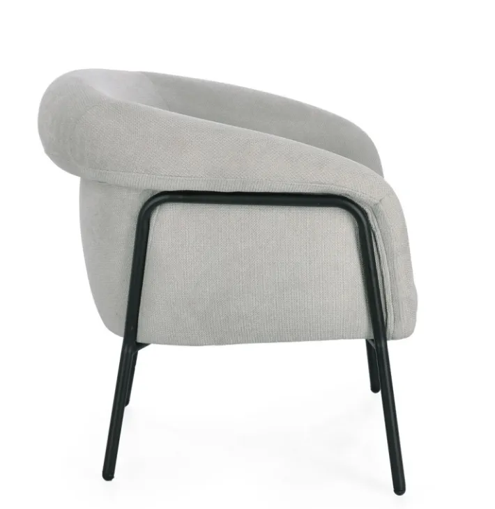 Bizzotto Poltrone E Chaise Longue>POLTRONA CAMILA GRIGIO CHIARO