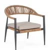 Bizzotto Poltrone>POLTRONA C-BR C-C JANDIA ANTRAC/NATURAL