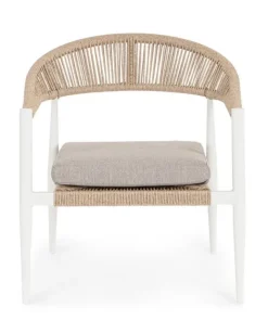 Bizzotto Poltrone>POLTRONA C-BR C-C JANDIA BIANCO/BEIGE
